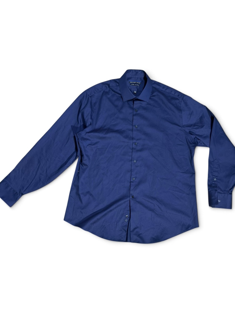 Geoffrey Beene Men's Dark Blue Dress Shirt 17 34-35 preppy dress formalwear